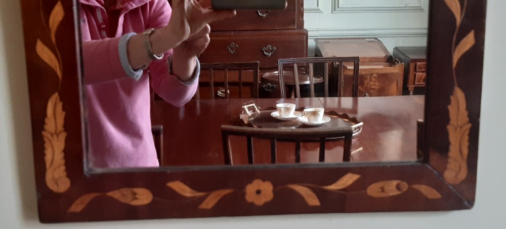 Inlaid mahogany wall mirror  View VIII