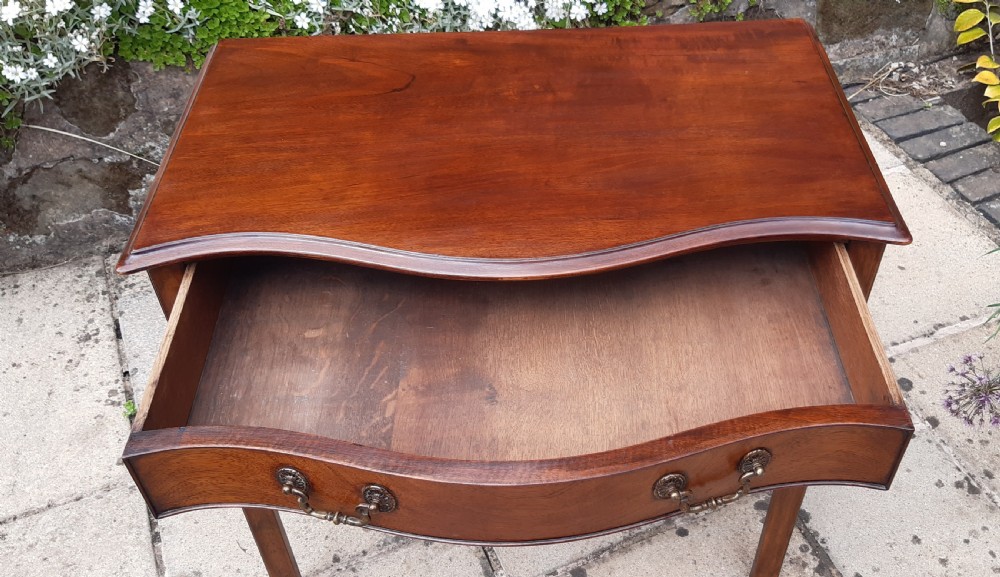 Serpentine front side table  View V