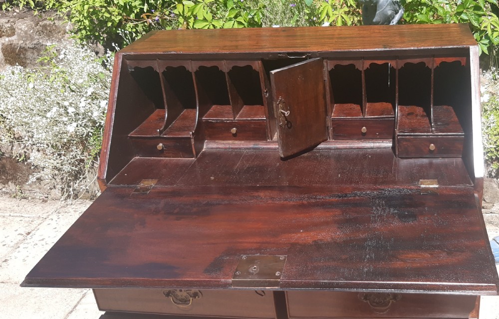 Small Georgian mahogany bureau View III