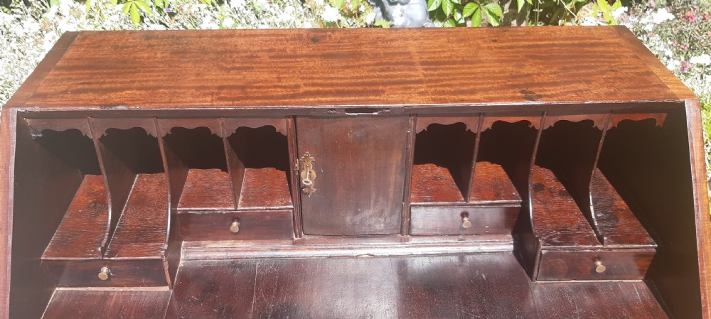 Small Georgian mahogany bureau View IV