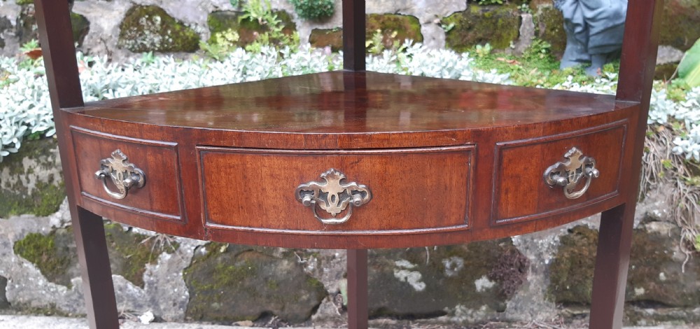 Georgian mahogany corner washstand  View III