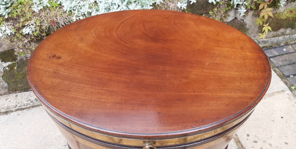 Georgian mahogany oval wine cooler View VI
