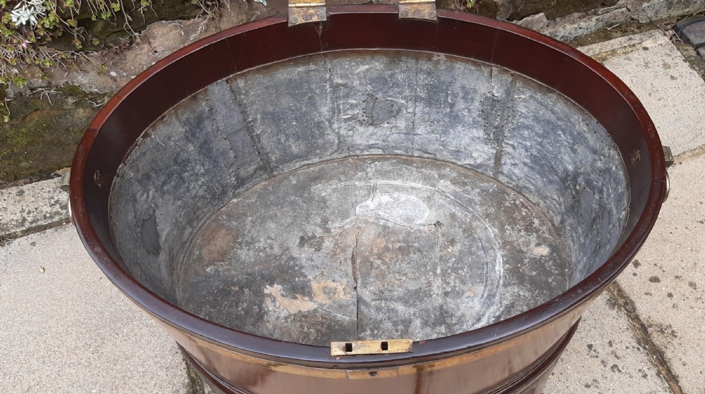 Georgian mahogany oval wine cooler View IX