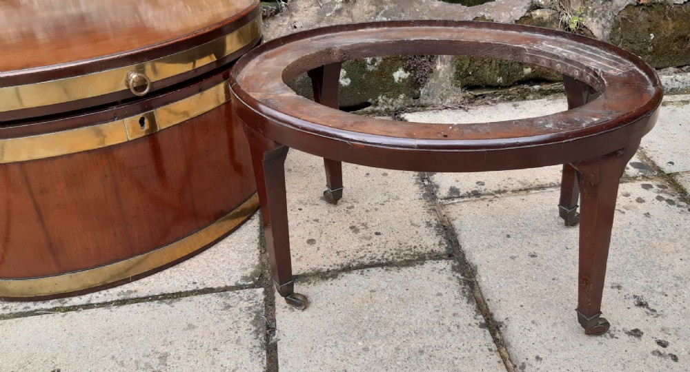 Georgian mahogany oval wine cooler View X