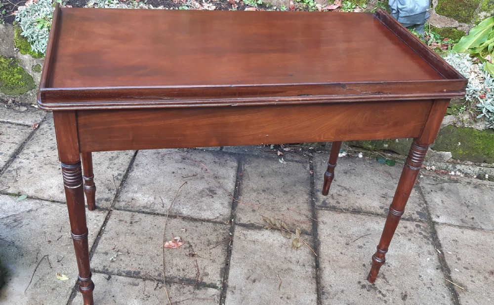 Regency mahogany writing or dressing table View VII