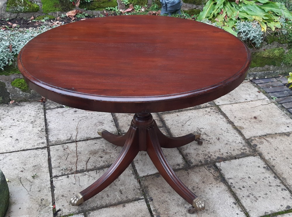 Mahogany pedestal Centre table