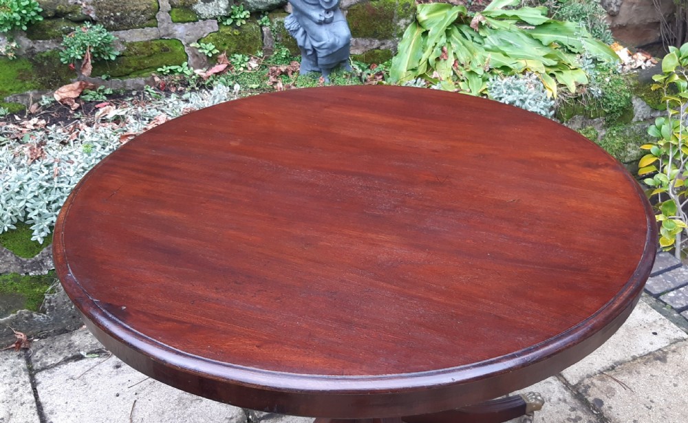 Mahogany pedestal Centre table View II