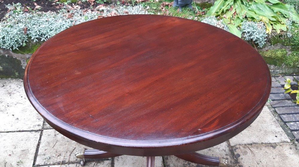 Mahogany pedestal Centre table View IV