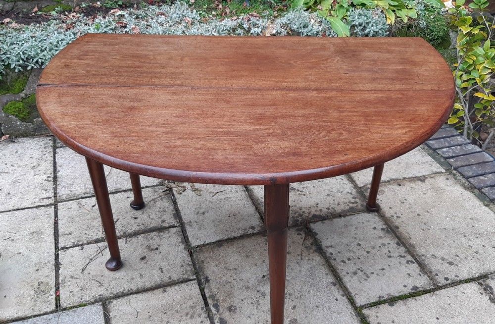Georgian mahogany drop leaf dining table View III