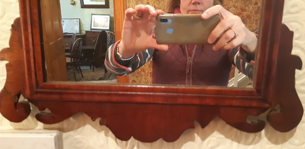 Small Georgian fret mirror  View II
