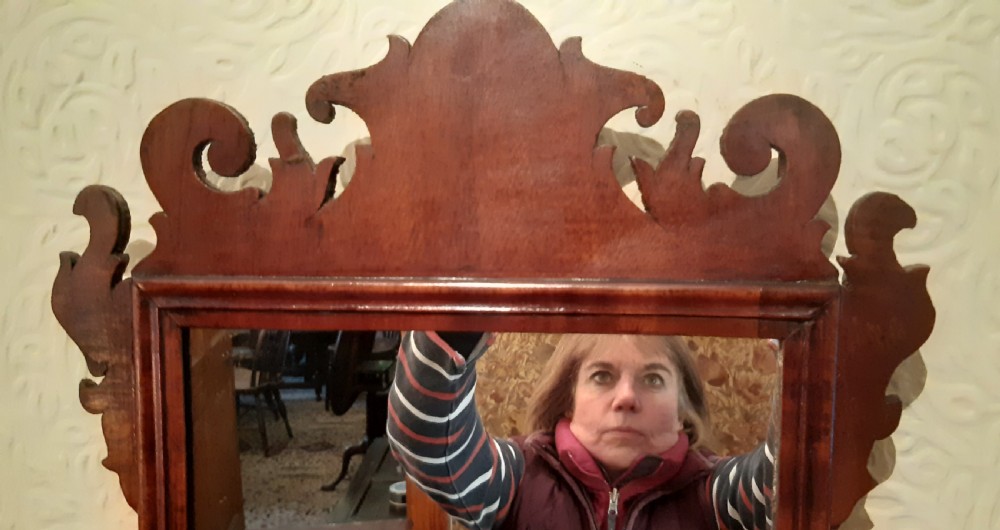Small Georgian fret mirror  View III