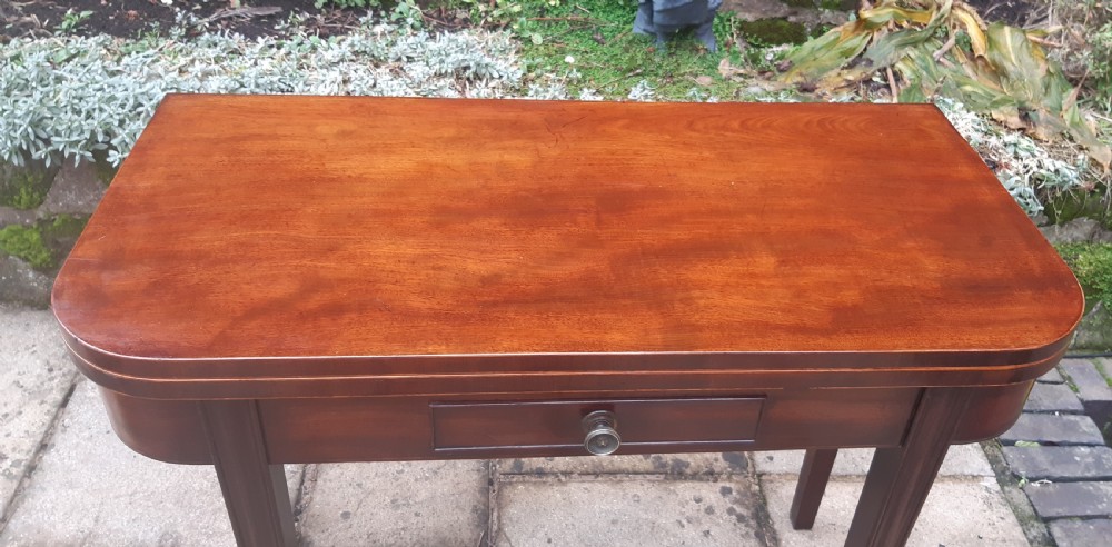 Georgian mahogany tea table View II