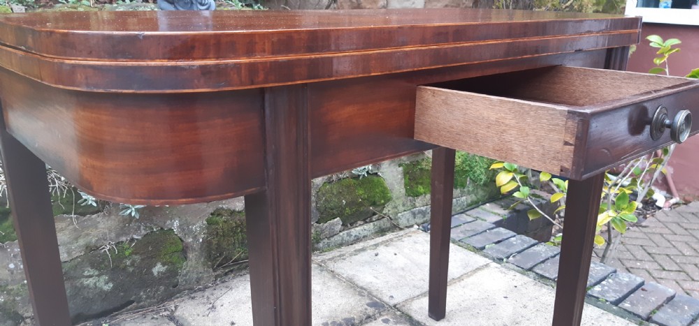 Georgian mahogany tea table View V