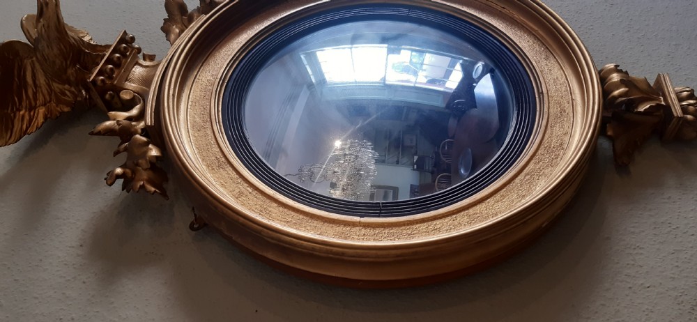 Gilt Eagle convex mirror  View VI