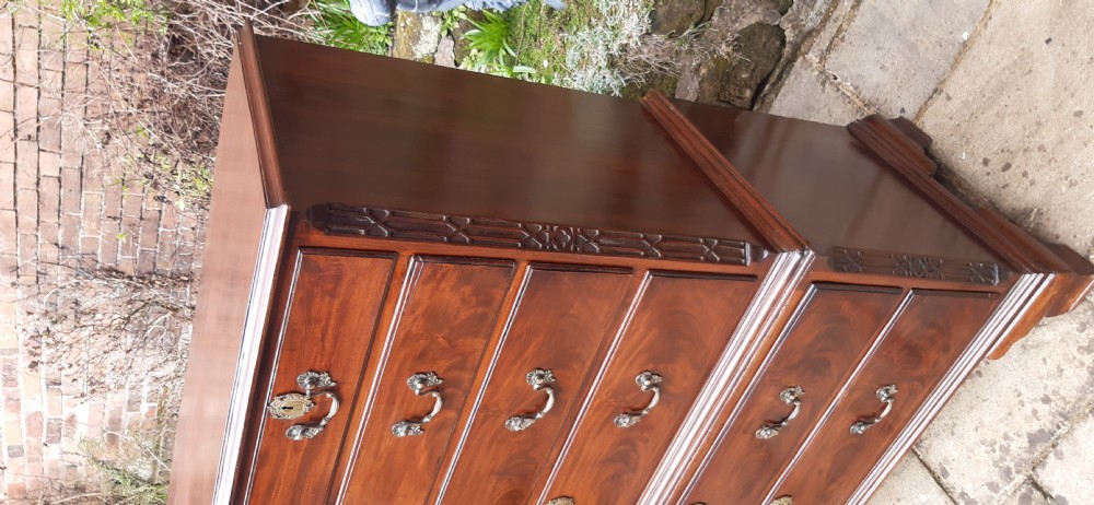 A rare sized Georgian chest on chest  View XV