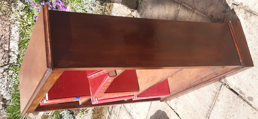 Mahogany bookcase open View III