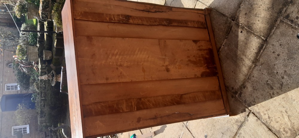 Mahogany bookcase open View X