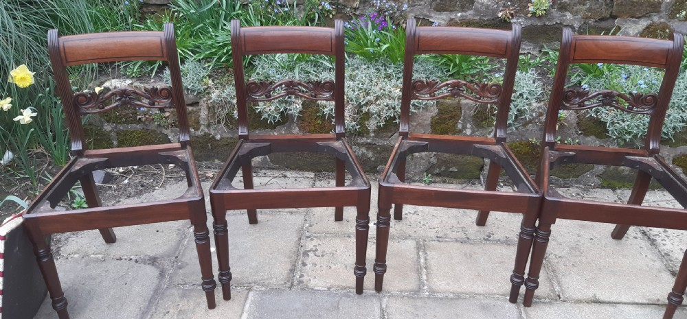 Set of Four Regency chairs View VIII