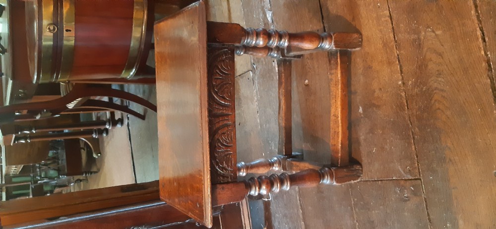Oak joint stool  View II