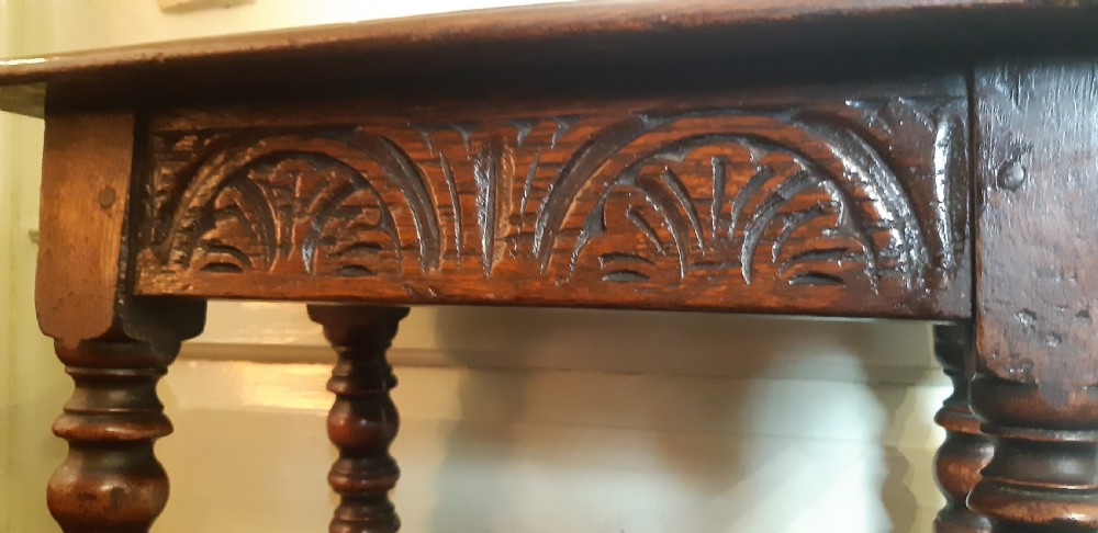 Oak joint stool  View V