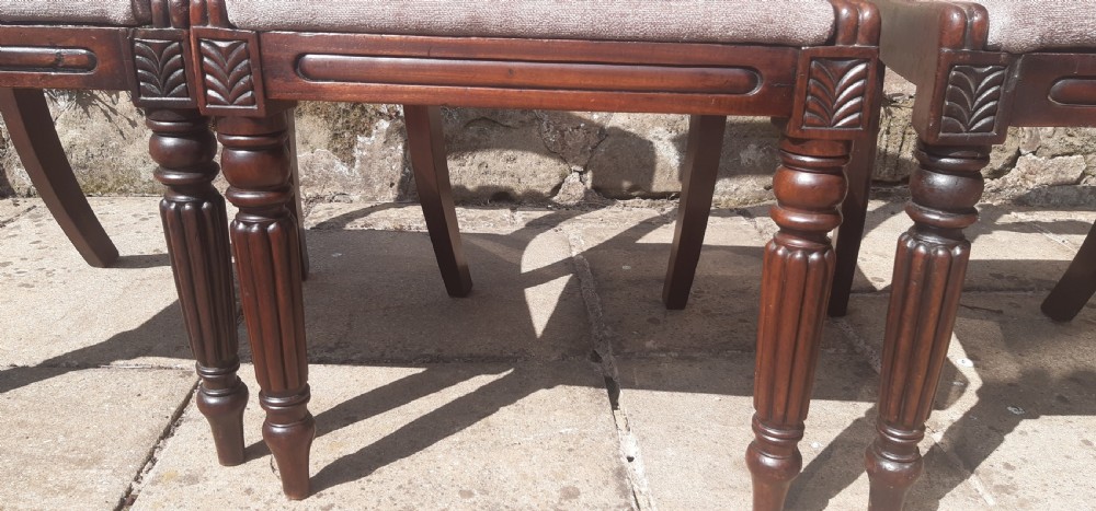 Fine set of four mahogany chairs View V