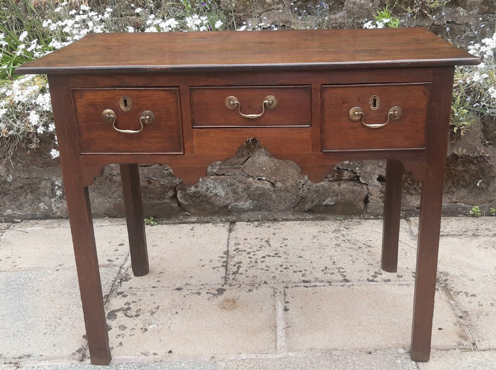 18th century oak lowboy 