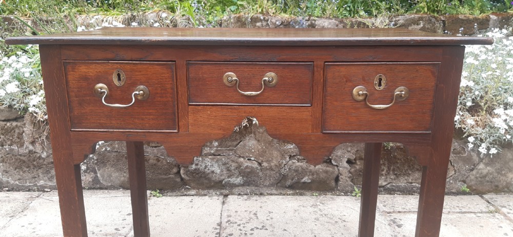 18th century oak lowboy  View III