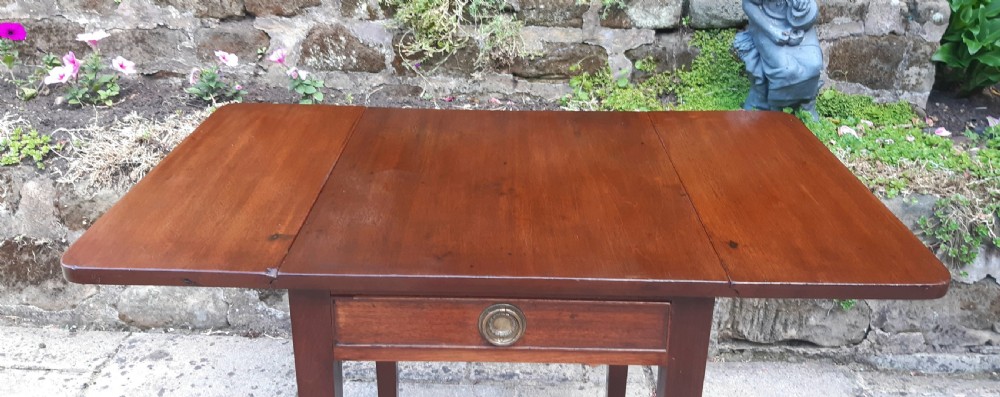Georgian mahogany small side table View VIII