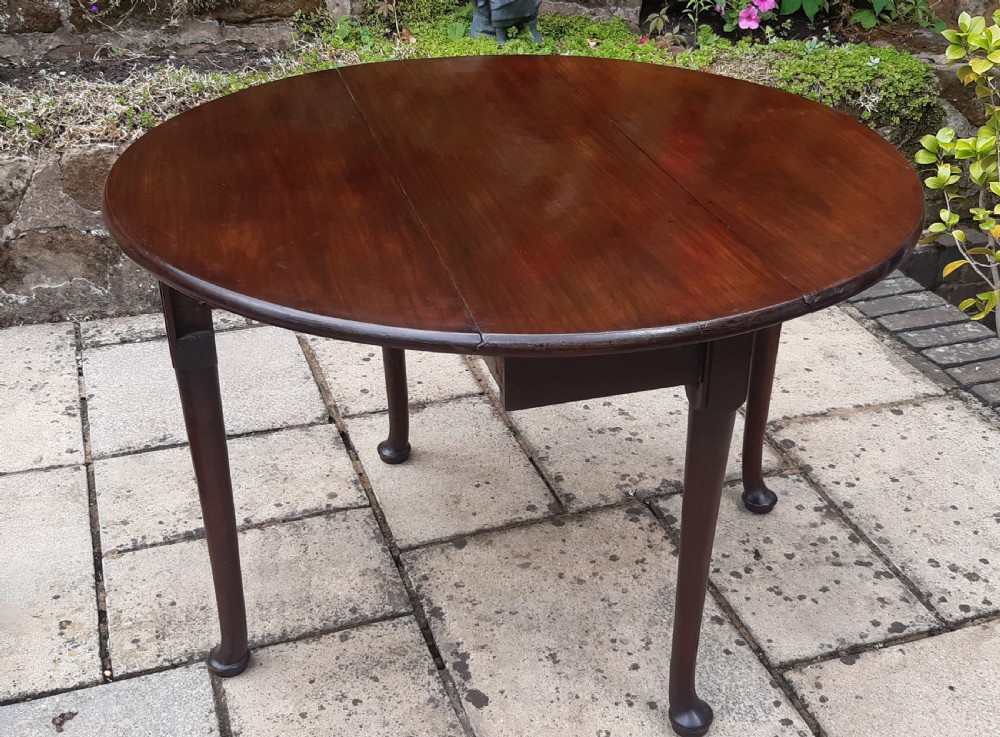 Super small pad foot drop leaf mahogany dining table View IV