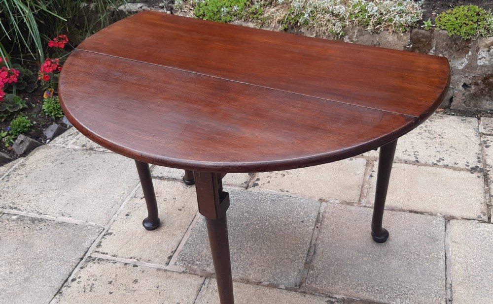 Super small pad foot drop leaf mahogany dining table View VI