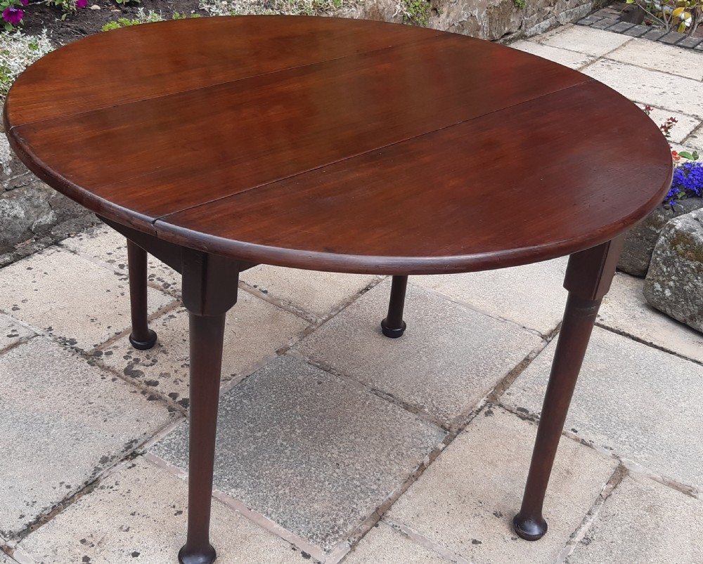 Super small pad foot drop leaf mahogany dining table View VII