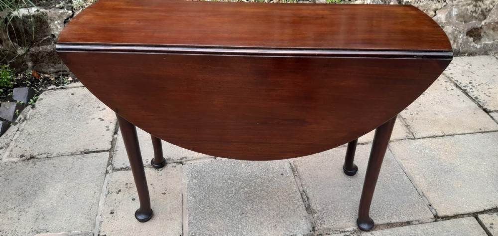 Super small pad foot drop leaf mahogany dining table View VIII