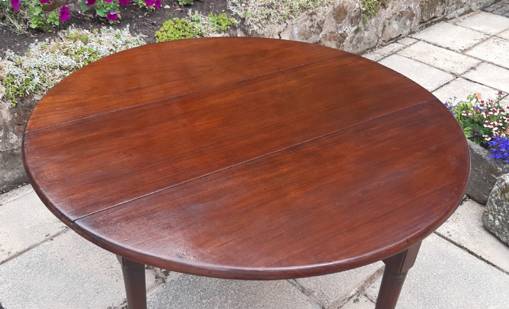 Super small pad foot drop leaf mahogany dining table View IX