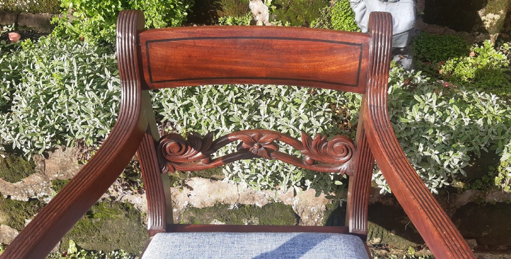 Desk chair Regency mahogany  View II