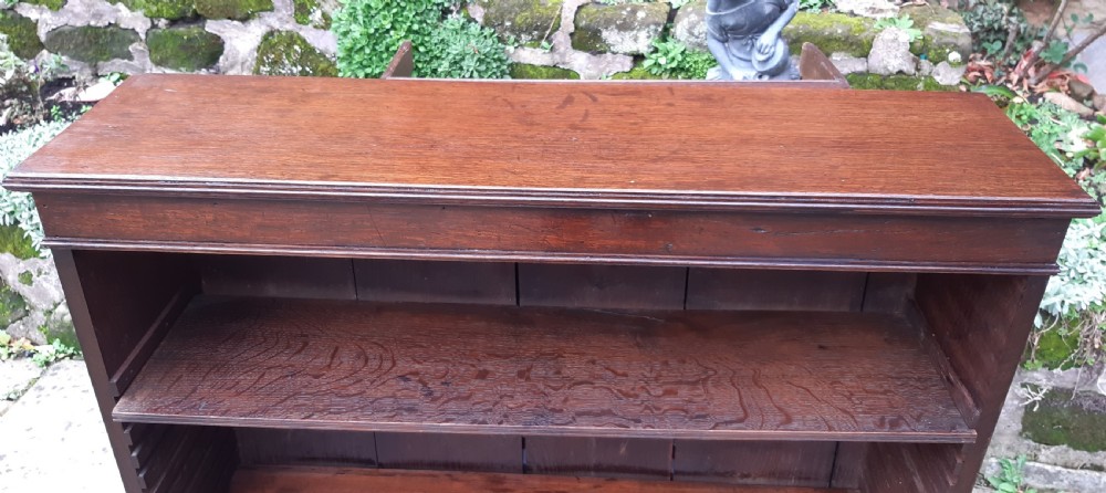 Georgian oak bookcase View II