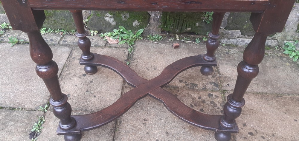 Early 18th century oak lowboy side table View II
