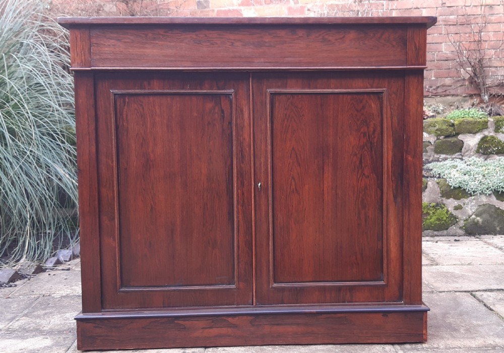 Large rosewood cupboard chiffonier side cabinet View II
