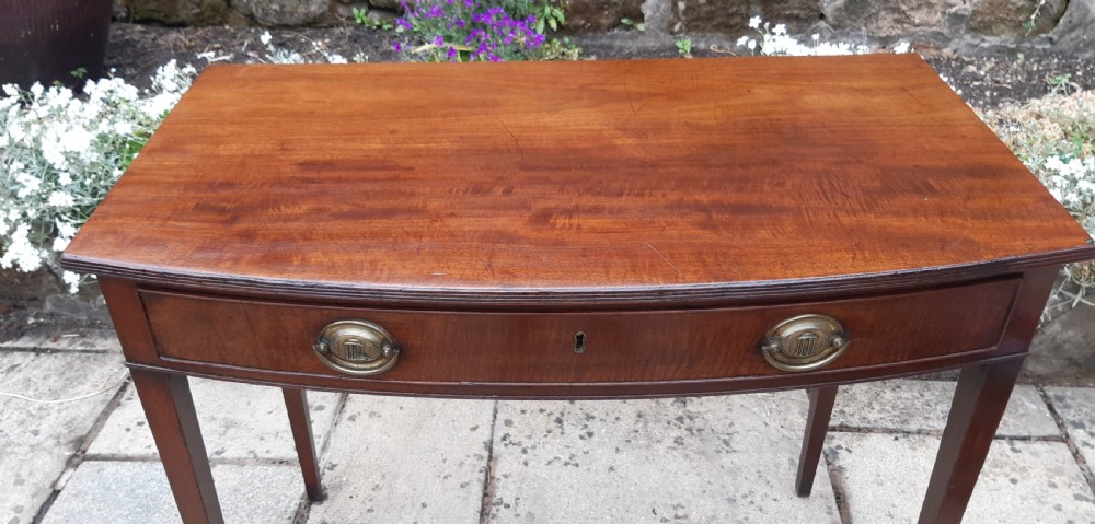 Georgian mahogany dressing side writing table View IX