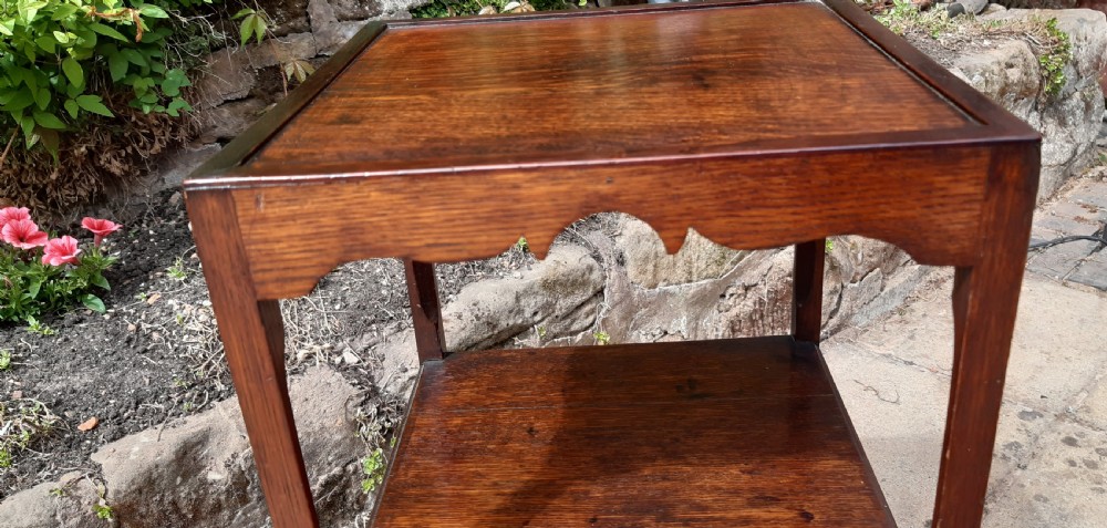 Georgian oak bedside table View III