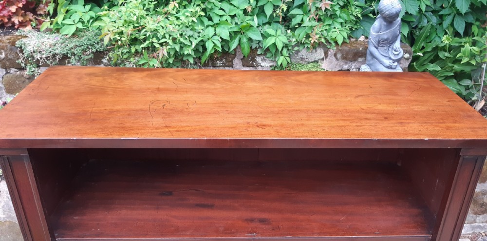 Mahogany open bookcase adjustable shelves  View VIII