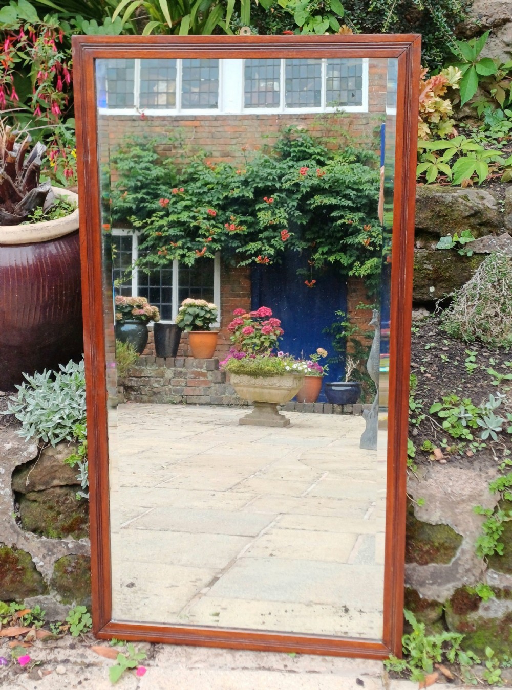 Mahogany wall mirror