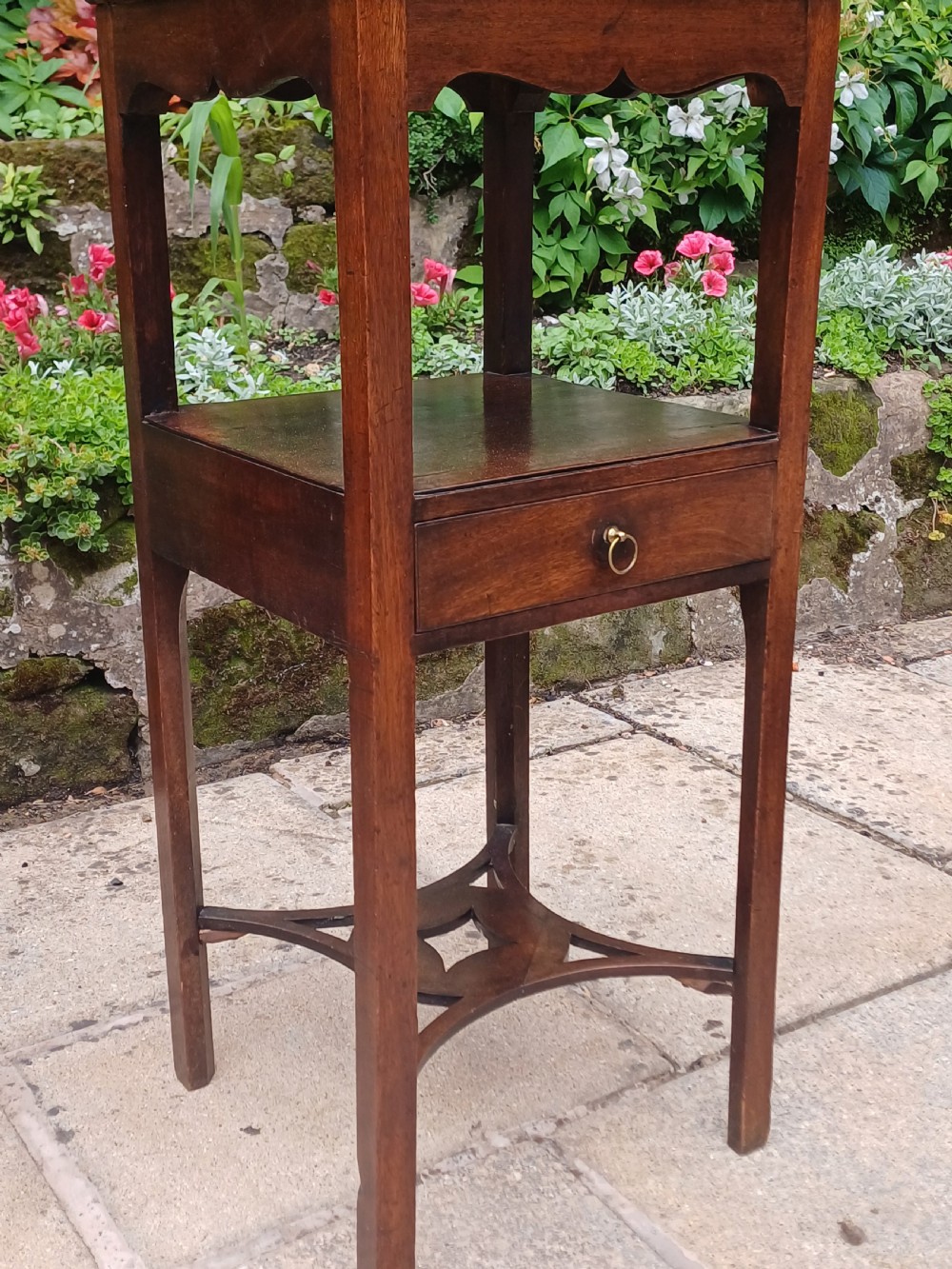 A pair of matched Georgian mahogany bedside tables  View VII