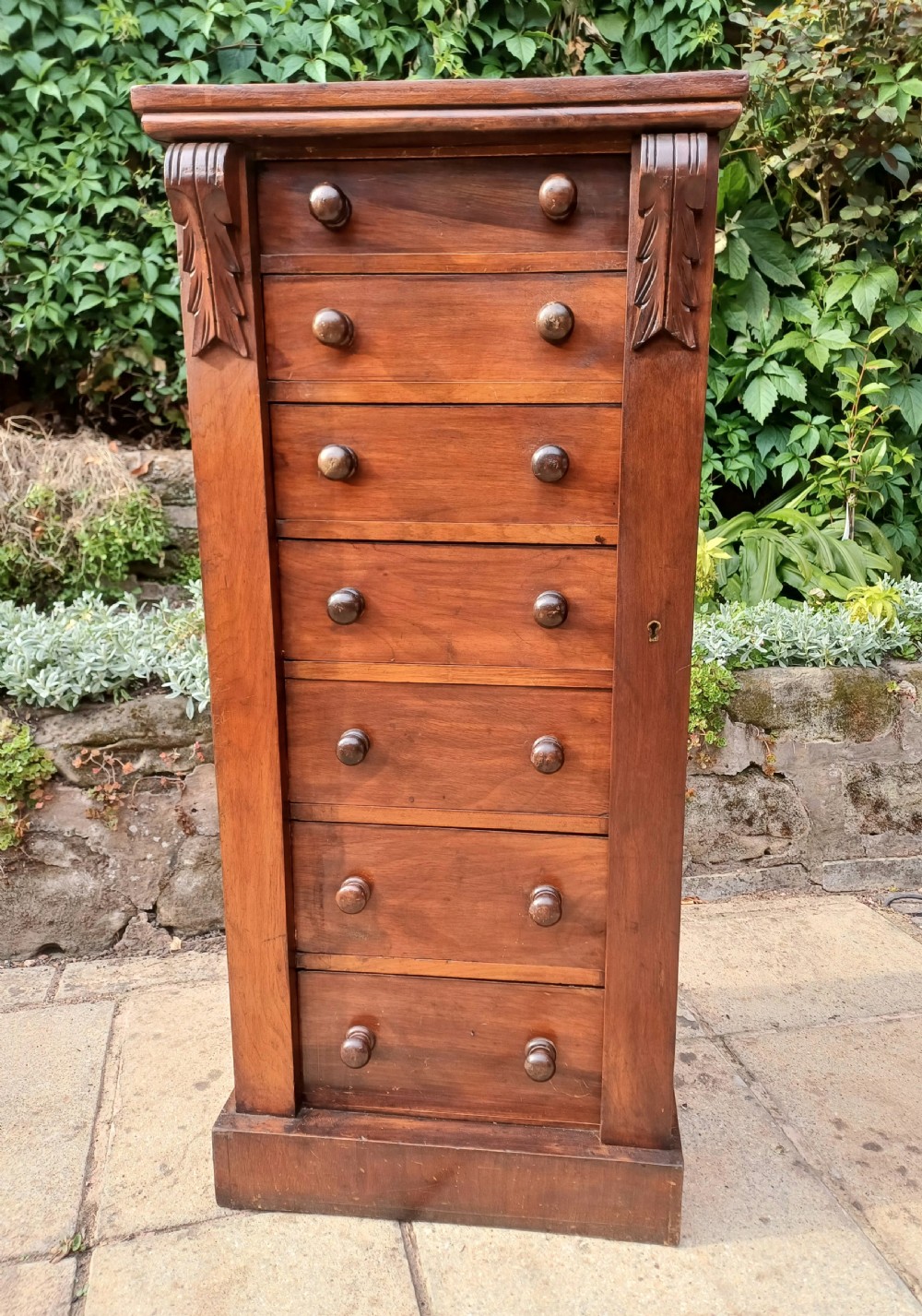 Mahogany Wellington chest of drawers  View VI