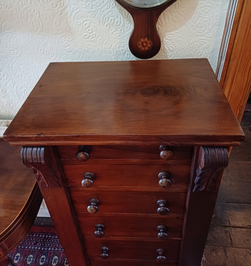 Mahogany Wellington chest of drawers  View VII