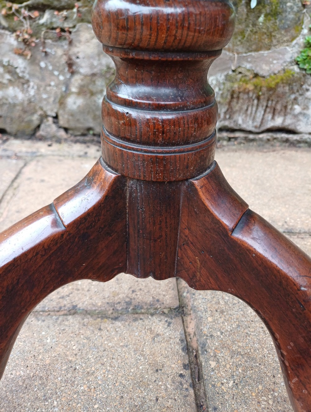 Georgian oak tripod table View V