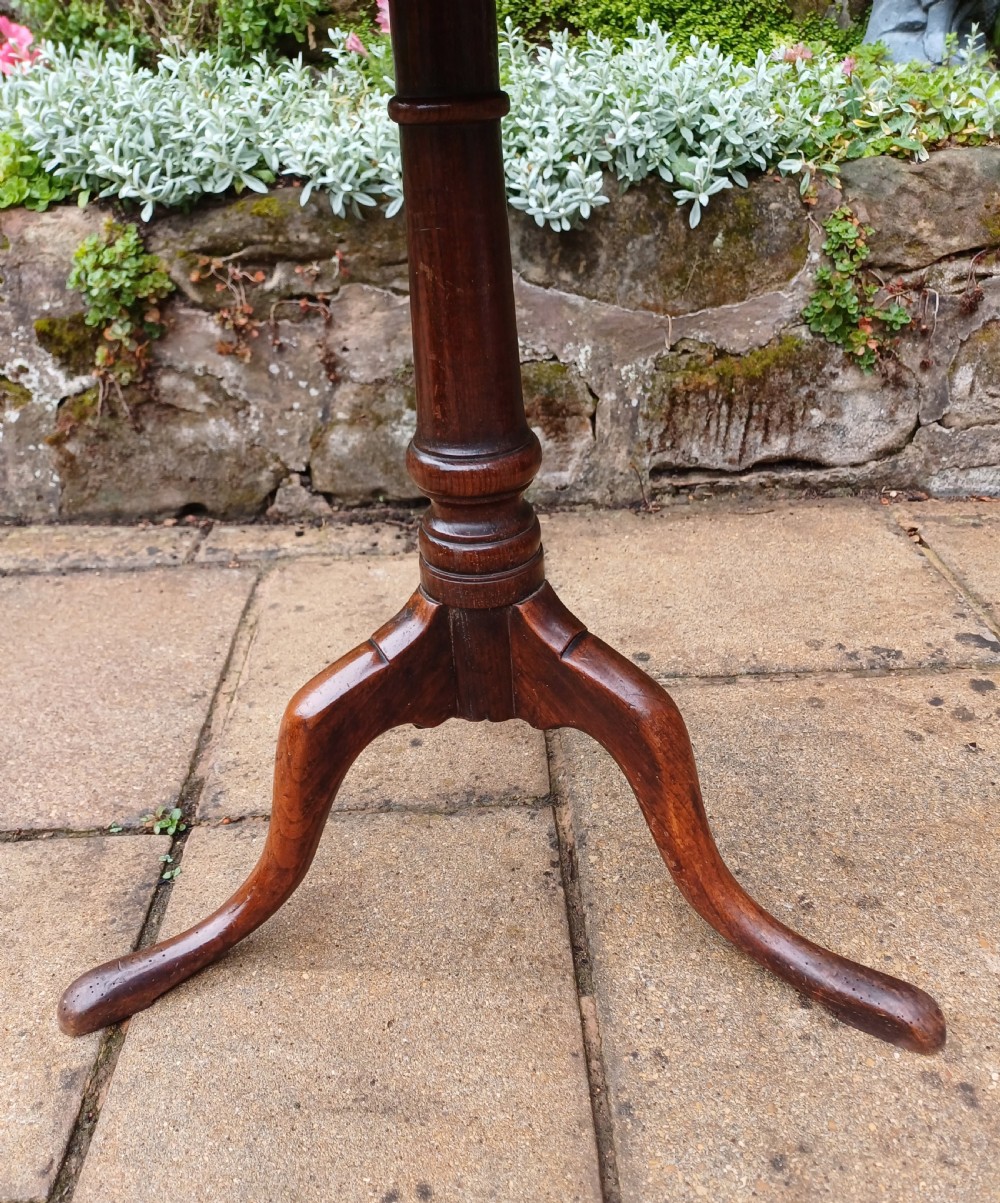 Georgian oak tripod table View VI