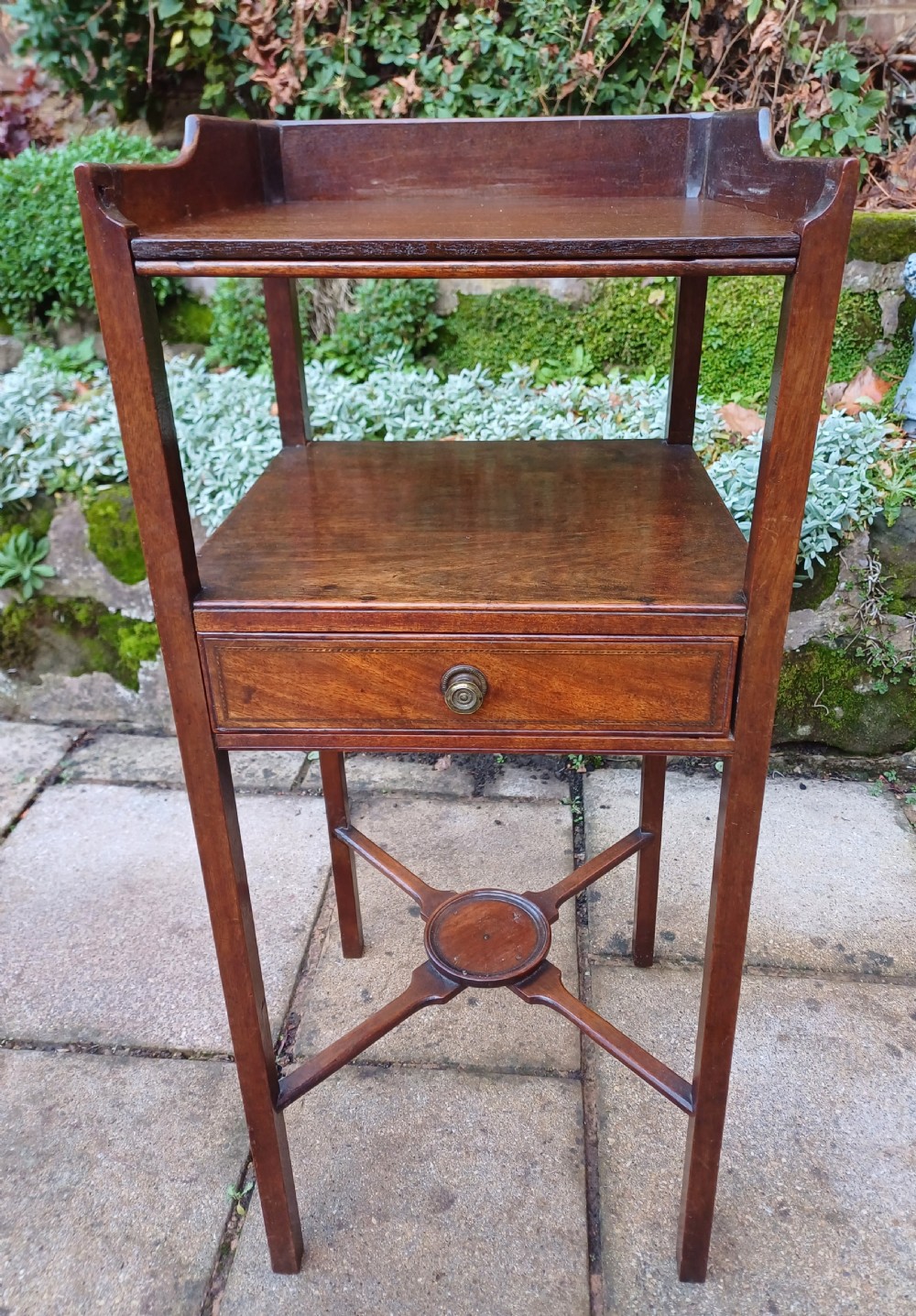bedside table washstand.  Georgian mahogany 