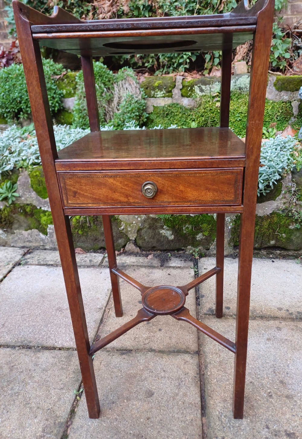 bedside table washstand.  Georgian mahogany  View II