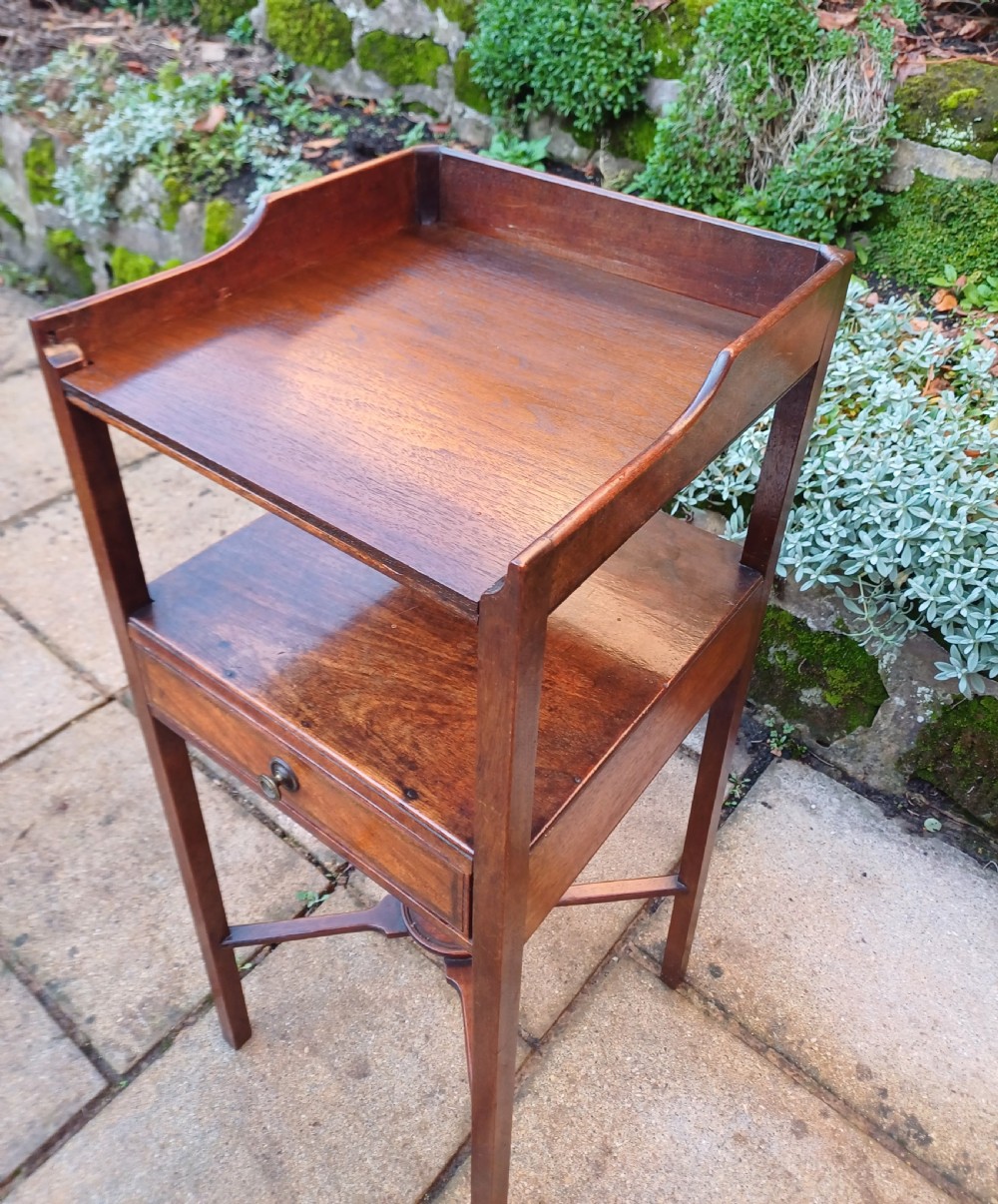 bedside table washstand.  Georgian mahogany  View III