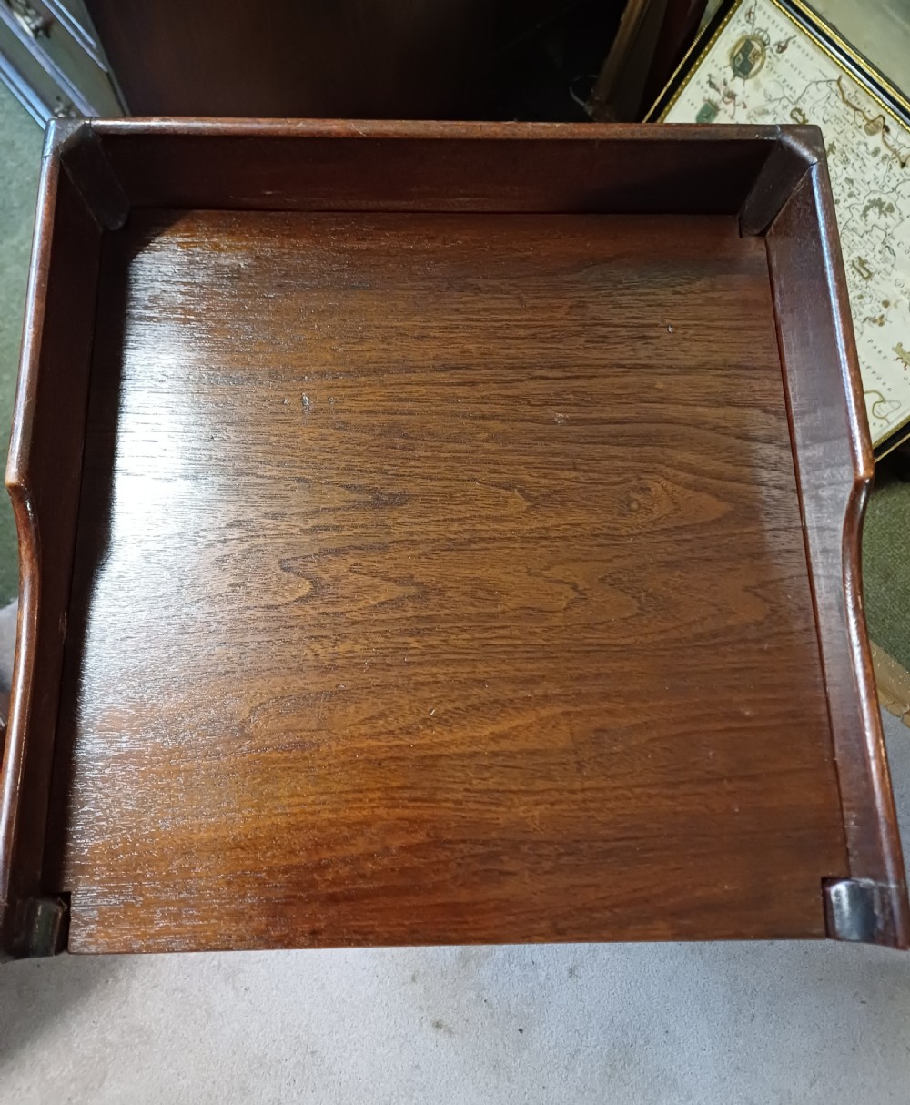 bedside table washstand.  Georgian mahogany  View VIII